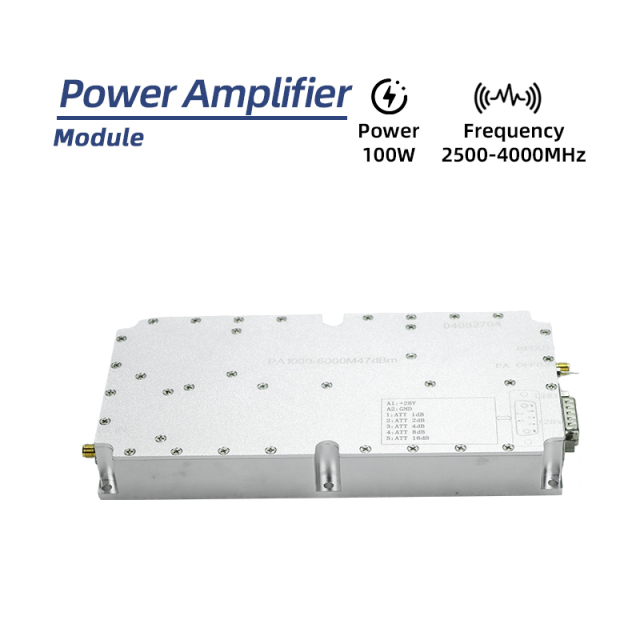 100W 2500~4000Mhz Wideband RF Power Amplifier Module UAV Counter