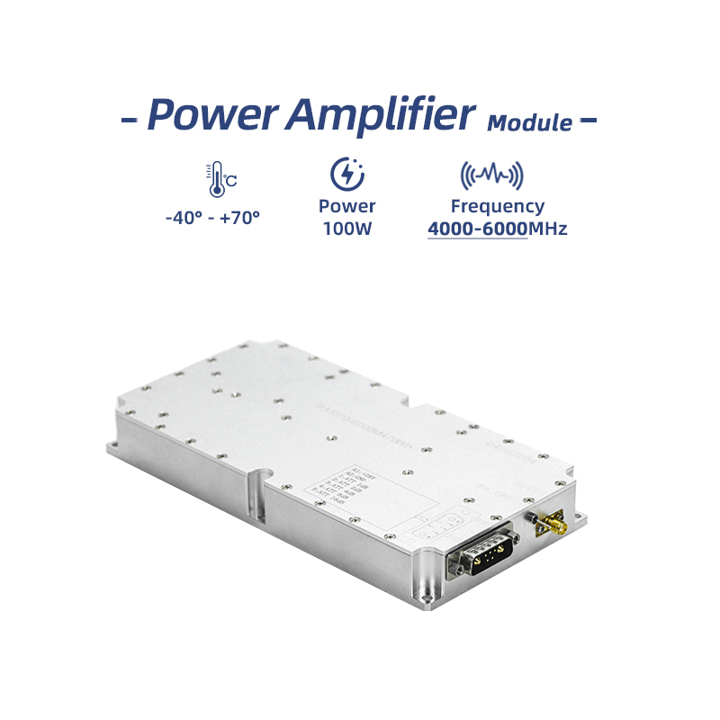 GaN 4000-6000MMHz wideband AMP 100W RF Power Amplifier Module for Anti Drone Jammer