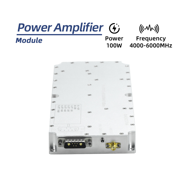 GaN 4000-6000MMHz wideband AMP 100W RF Power Amplifier Module for Anti Drone Jammer