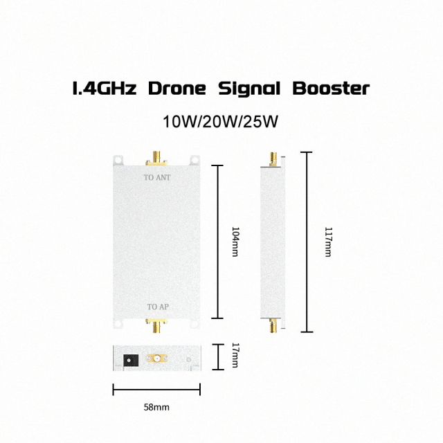 1.4GHz 20W Signal Booster Extender Drone Signal Booster Module