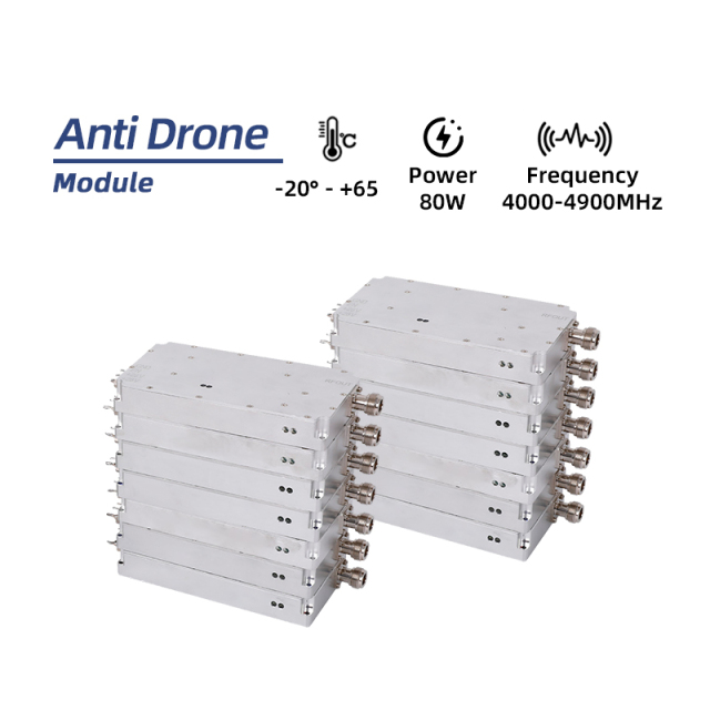 Customized Wideband Anti Drone Fpv GaN 4000-4900MHz 80W Power Amplifier RF Power Amplifier