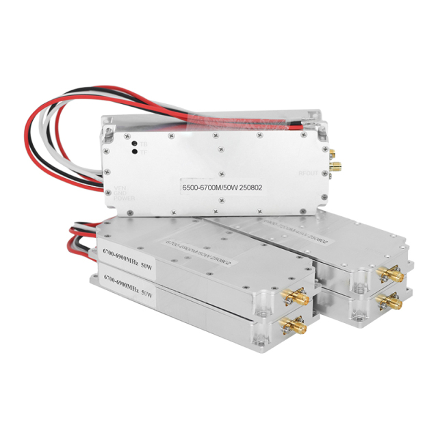 6700-6900MHz 50W Anti Drone Device GaN FPV Jammer RF Module