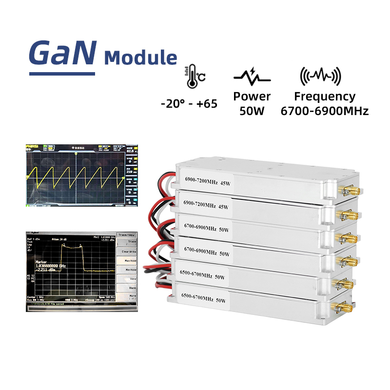 6700-6900MHz 50W Anti Drone Device GaN FPV Jammer RF Module