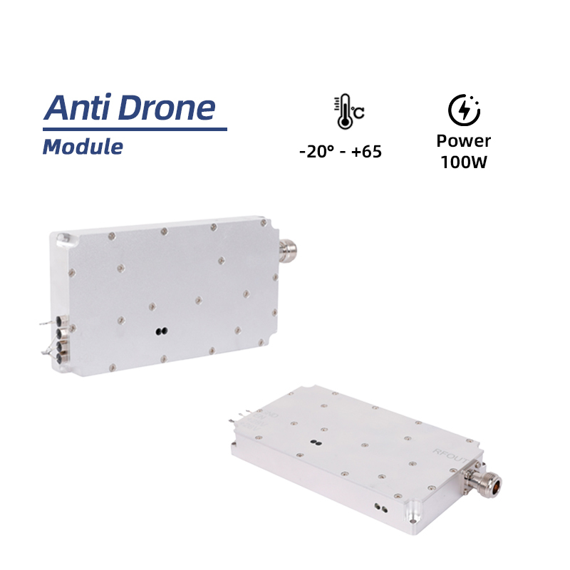 Customized 7100-7300MHz 7300-7500MHz 100W Drone Signal Jammer Drone Signals Blocking RF Module