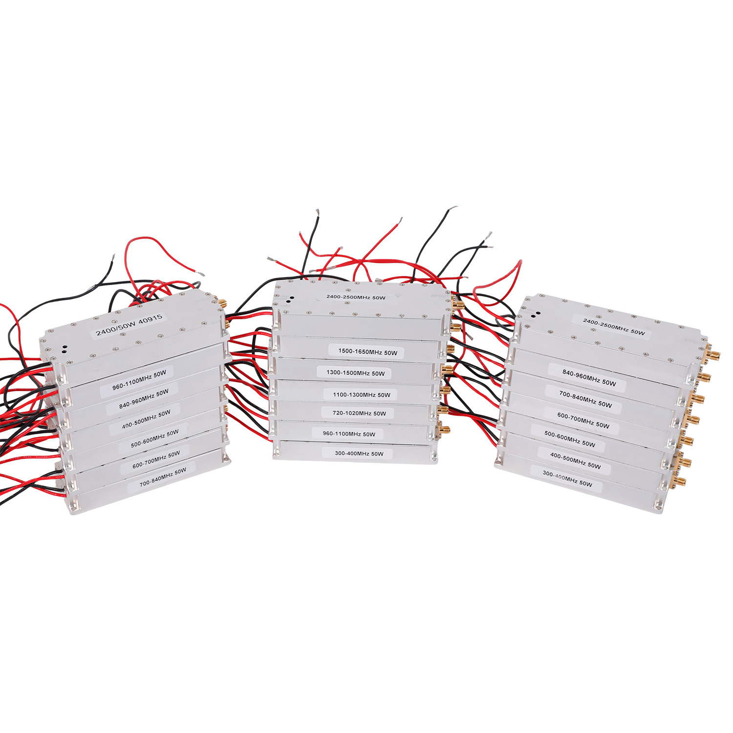 RF Customized Frequency 6700-6900 6900-7100MHz 100W GaN Lora Anti Drone Signal Jammer Module Signal Blocker