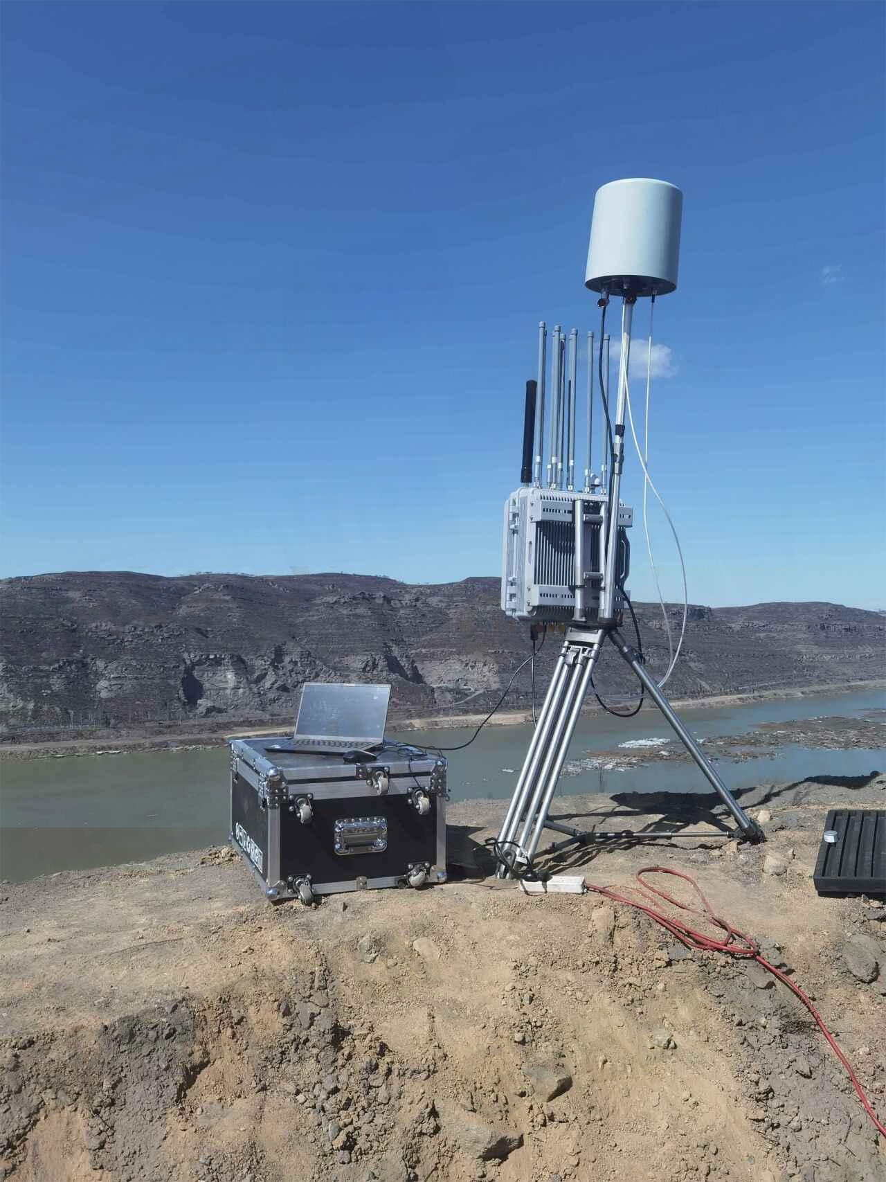 Fixed-Type Drone Detection and Jamming All-in-One System