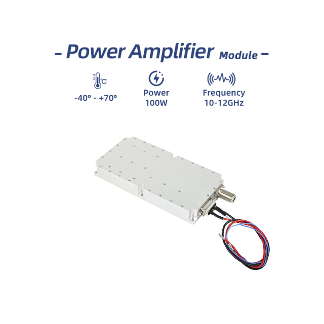10-12GHz Uav Defense Fpv Signal Jammer RF Power Amplifier 100W Anti Drone Module