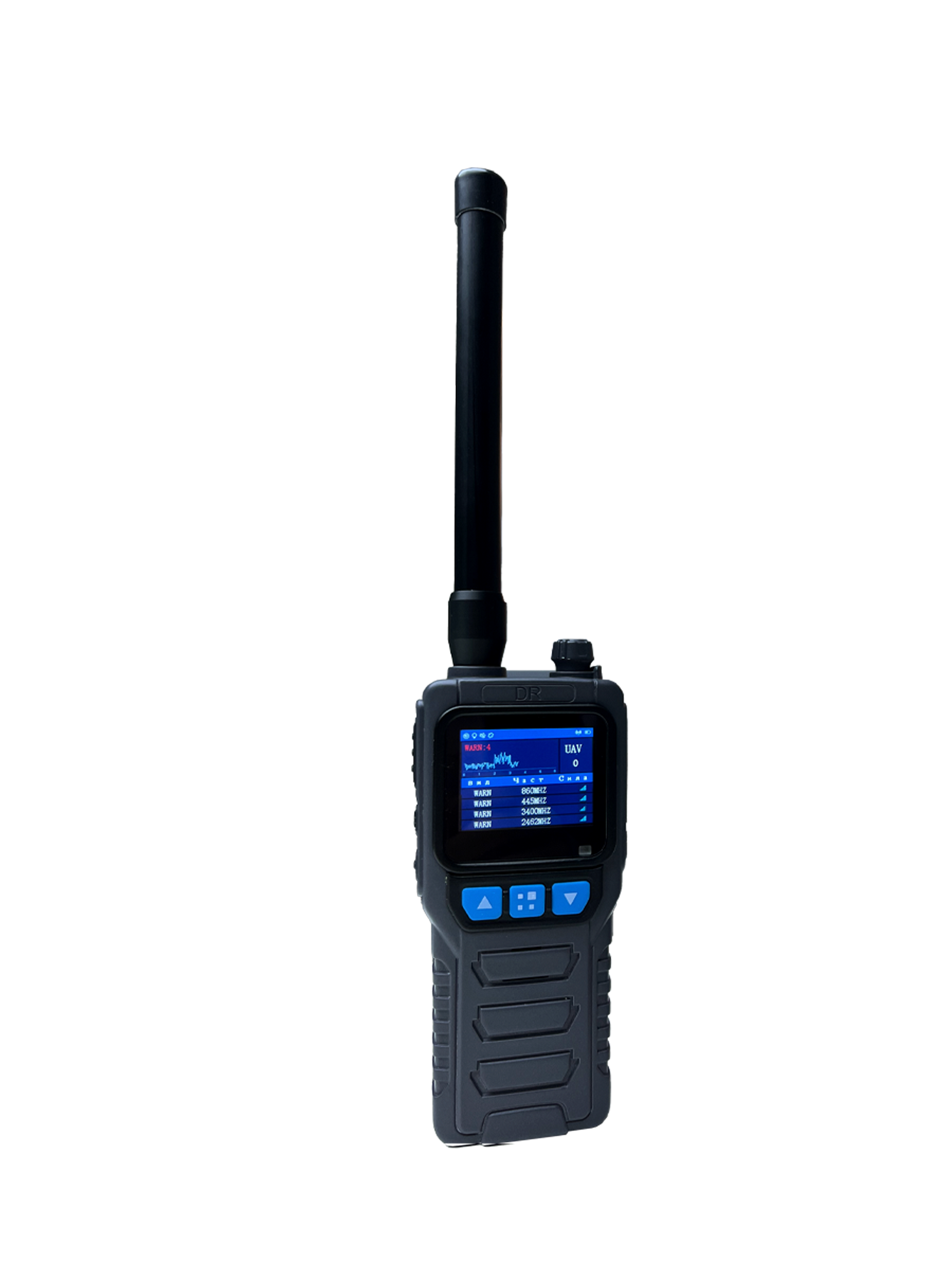 1-2 KM Range Portable 70MHz-6.2GHz Drone Detection and Wrist Watch Alert Coordination Device