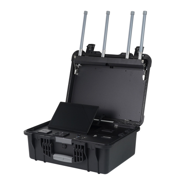 Portable 1-10KM omnidirectional Drone FPV Detection Alarm Security suitcase Uav Detector Suitcase Drone UAV detector System 360° Omnidirectional detection