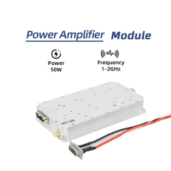 50W 1-2GHz 2-3GHz 3-4GHz 4-5GHz Wide Band Anti Drone Power Amplifier module RF PA Drone jammer