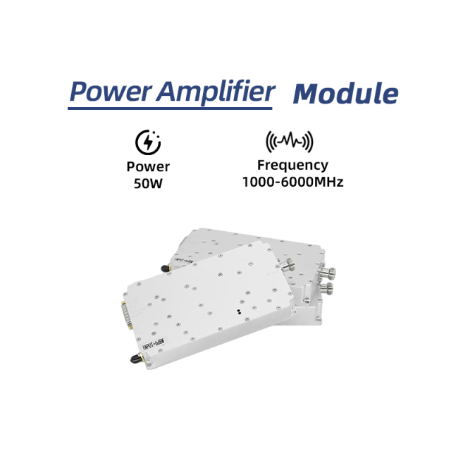 PA 50W 1GHz-6GHz RF Power Amplifier Anti Drone Module Manufacturer in the Field of Electronic Interference