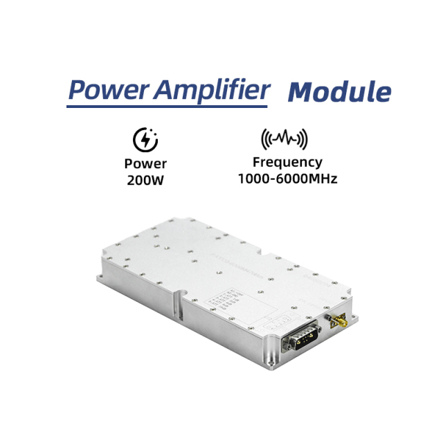 200W 1-6GHz Source Factory Drone Jammer UAV Blocker High Power Amplifier Ultra WideBand Anti Drone Module
