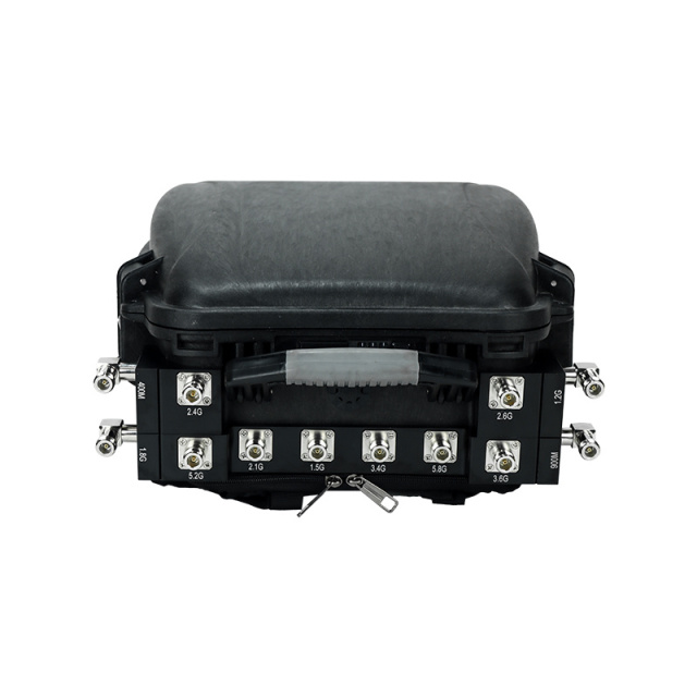 12 band 2 KM Drone Jammer Range High power 600W backpack Anti Drone 433 900 1.5G 2.4G 5.2G 5.8G FPV Jammer