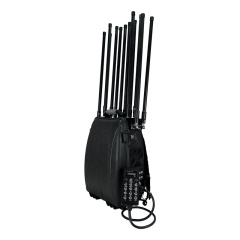 12 band 2 KM Drone Jammer Range High power 600W backpack Anti Drone 433 900 1.5G 2.4G 5.2G 5.8G FPV Jammer