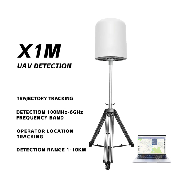 900MHz 1.2GHz 1.4GHz 2.4GHz 5.2GHz 5.8GHz 360° drone detection and positioning equipment 1-10KM
