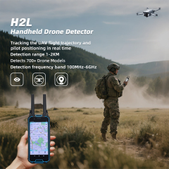 Handheld All Frequency 100MHz～6GHz 1-3KM FPV DJI Drone Detection and Positioning