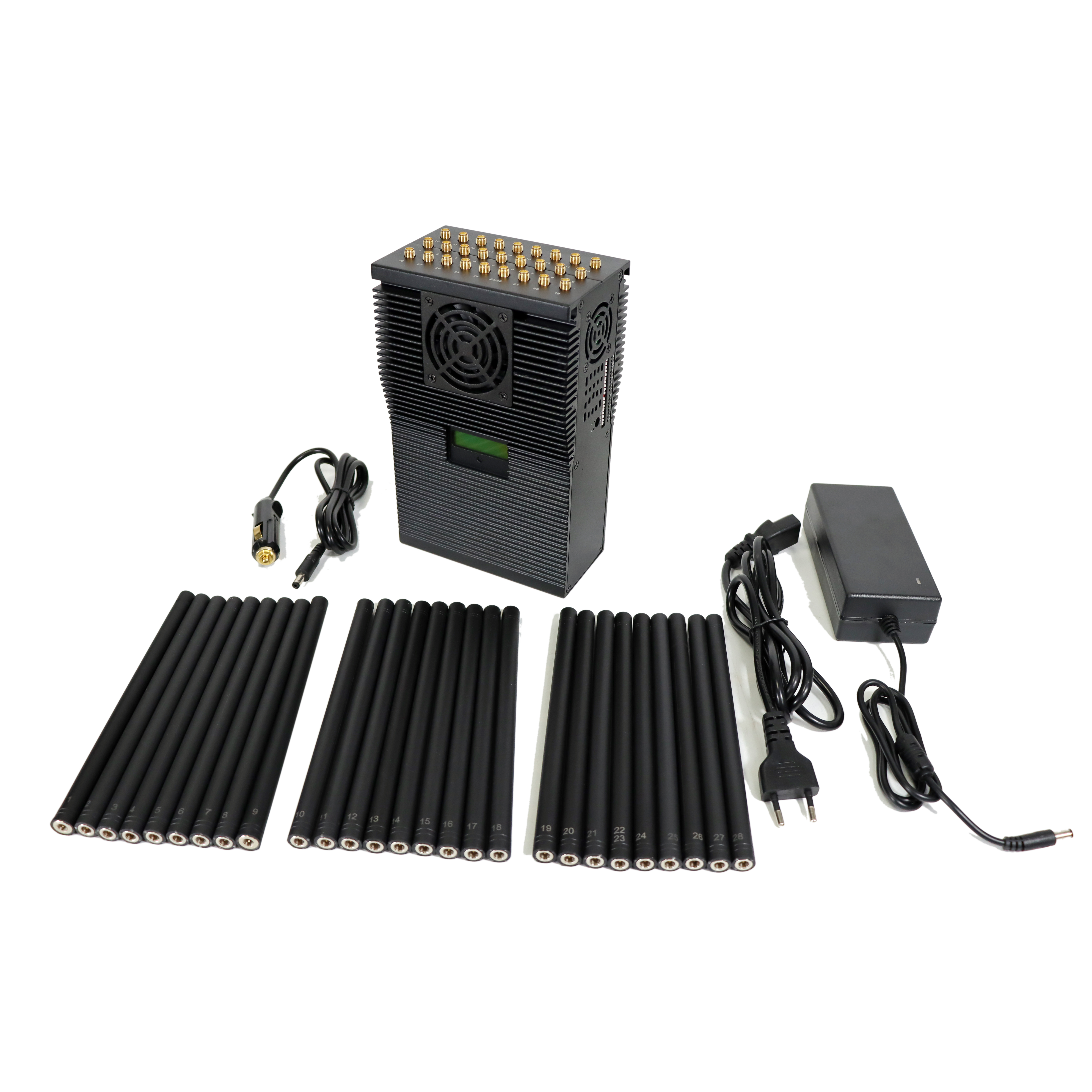 Portable 28 Channel Jamming Cell Phone GPS WiFi Bluetooth Blocker Handheld 2g 3G 4G 5g Signal Jammer