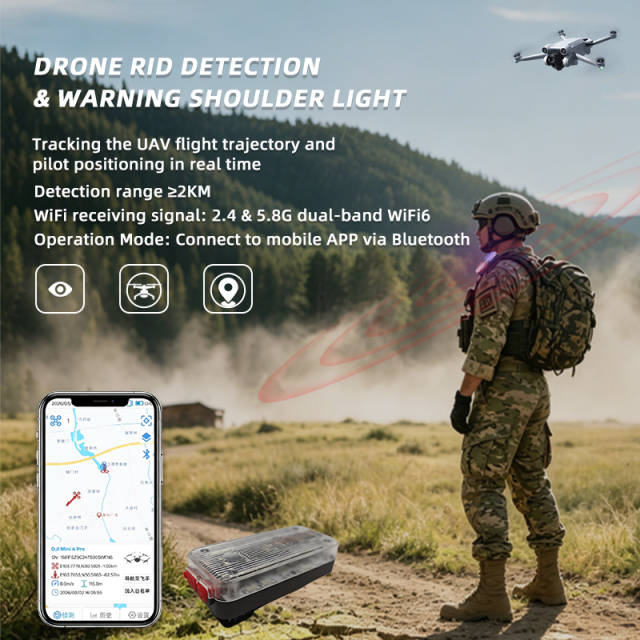 2KM RID Drone Detector Device UAV Signal Detection And Positioning