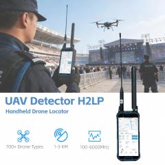 FPV Detector Full-Band Gain Antenna Pilot Positioning Flight Trajectory Did Rid Fpv Signal Portable DIY Dji Resolution Protocol Handheld Drone Detector