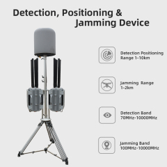 70MHz-10000MHz Wideband Drone Detector 1-10km Omni Detection Positioning Detector