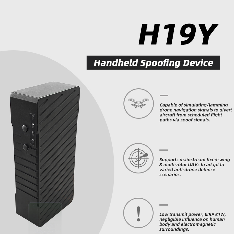 Handheld Gnss Defense System 1km Drone Jammer GPS Gnss Bds Galileo Drone Spoofing