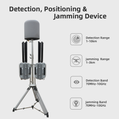 70MHz-10000MHz Wideband Drone Detector 1-10km Omni Detection Positioning Detector