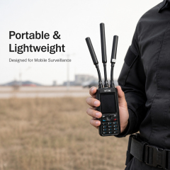 New Design Handheld UAV Detector 300MHz-13400MHz Ultra-wideband FPV Drone Signal Detector