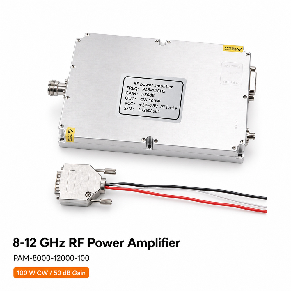 Anti-Drone Module Customized 100W RF Power Amplifier Module Anti-Drone for 8000-12000MHz Wireless Counter FPV