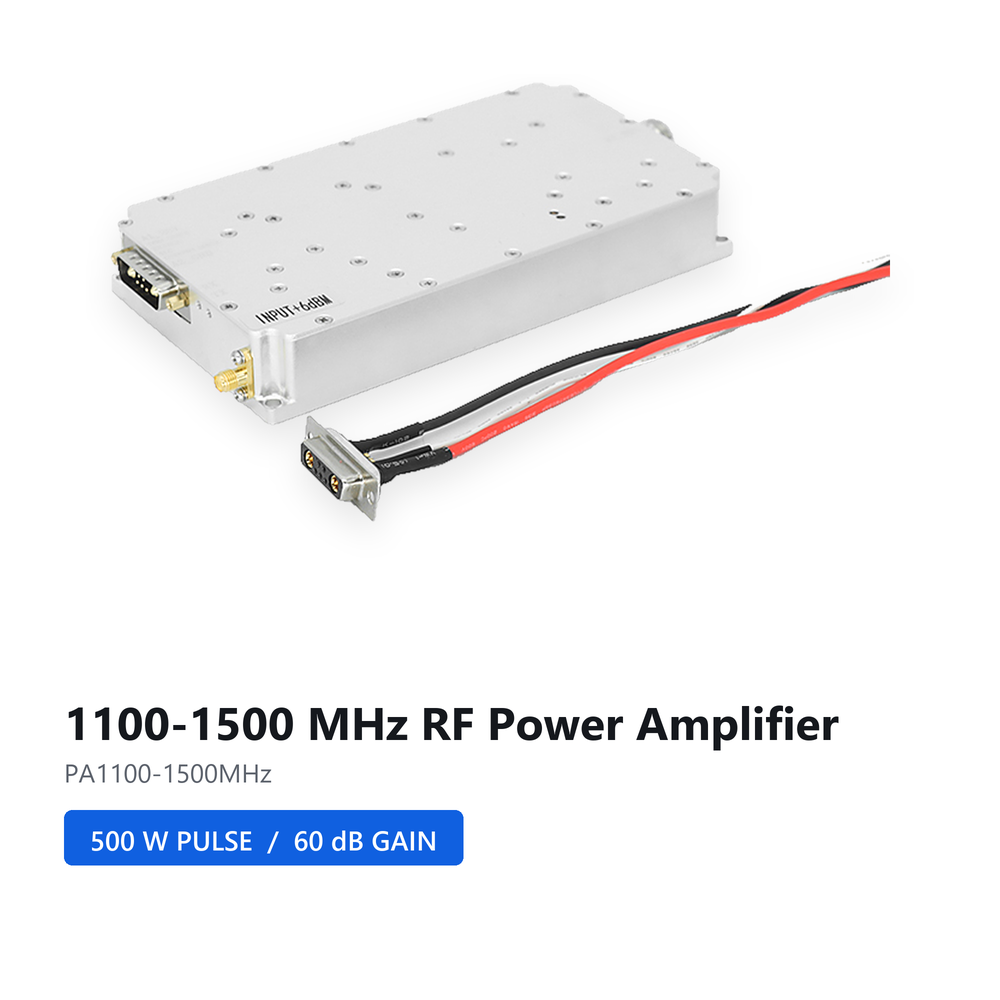500W 1100-1500MHZ 1.5G Drone Jammer Module anti fpv System RF Power Amplifier Module