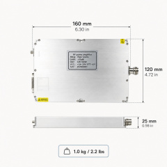 Anti-Drone Module Customized 100W RF Power Amplifier Module Anti-Drone for 8000-12000MHz Wireless Counter FPV