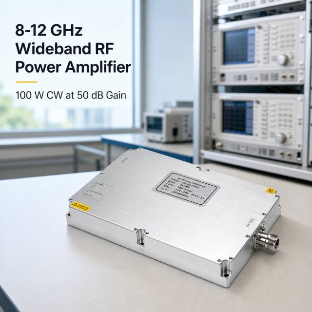 Anti-Drone Module Customized 100W RF Power Amplifier Module Anti-Drone for 8000-12000MHz Wireless Counter FPV