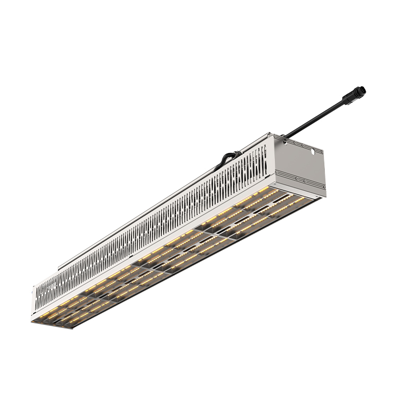 Sunritek JX-840A 840W Linear LED Grow Light, SMF Full Spectrum, Shadow-Free Horticulture Lighting, 978μmol/s PPFD @2.5ft, IP65 Fanless, Daisy Chain for Greenhouse & Indoor Farm, Ideal for Flowering, Fruiting & High-Value Crops