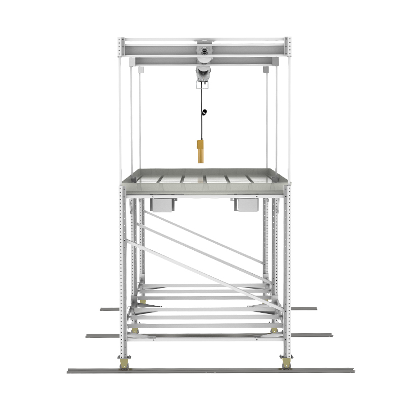 Mars Series Mobile Vertical Grow Racks | Industrial 2-Tier Cultivation System | Custom Height & Electric Lift | ABS+UV Corrosion-Proof Trays | Adjustable Grow Shelves | Hydroponic Rack System