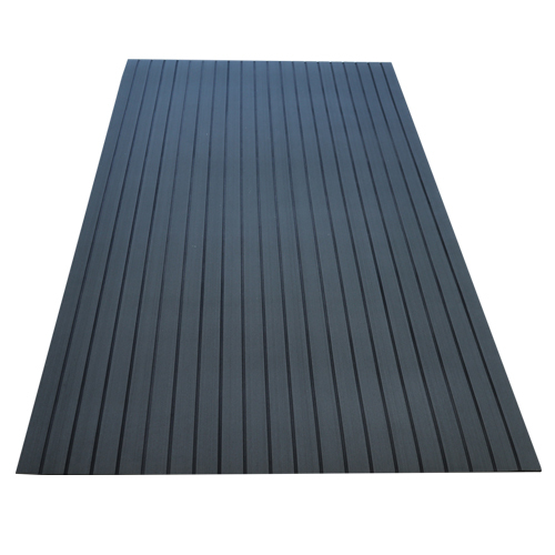 Marine UV-resistant Faux Teak Sheet Foam Boat Flooring Dark Grey & Black
