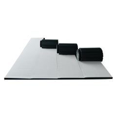 QTMAT Hot selling 30mm Roll out bjj mats martial arts wrestling mats tatami for judo PVC leather anti-slip rolling out XPE mats