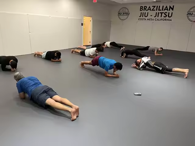 Students Training on Roll-Out Mats