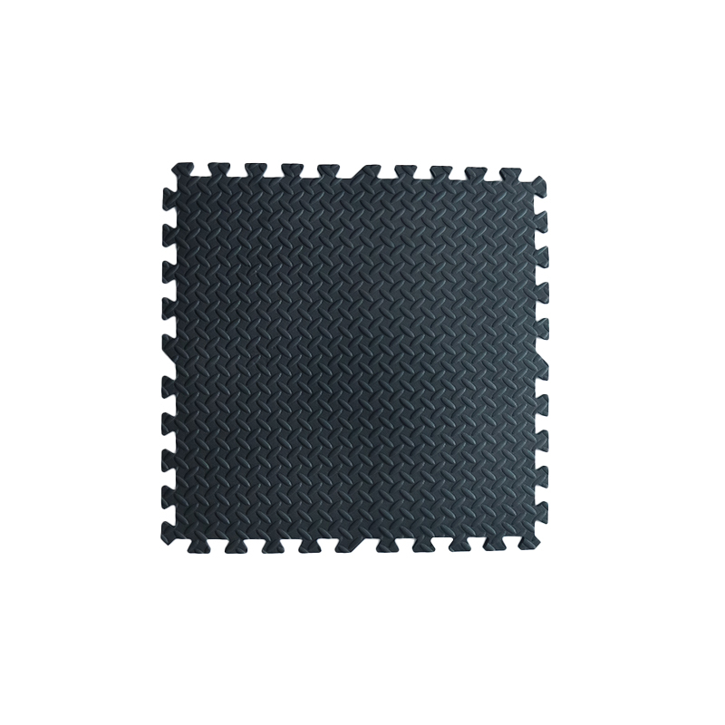 Black Interlocking EVA Foam Puzzle Exercise Mat