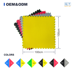 Interlocking EVA Puzzle Mat 1m Red Blue for Gym Use