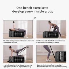 Adjustable Dumbbell Bench with Stable Steel Frame for Full Body Strength and Core Training at Home