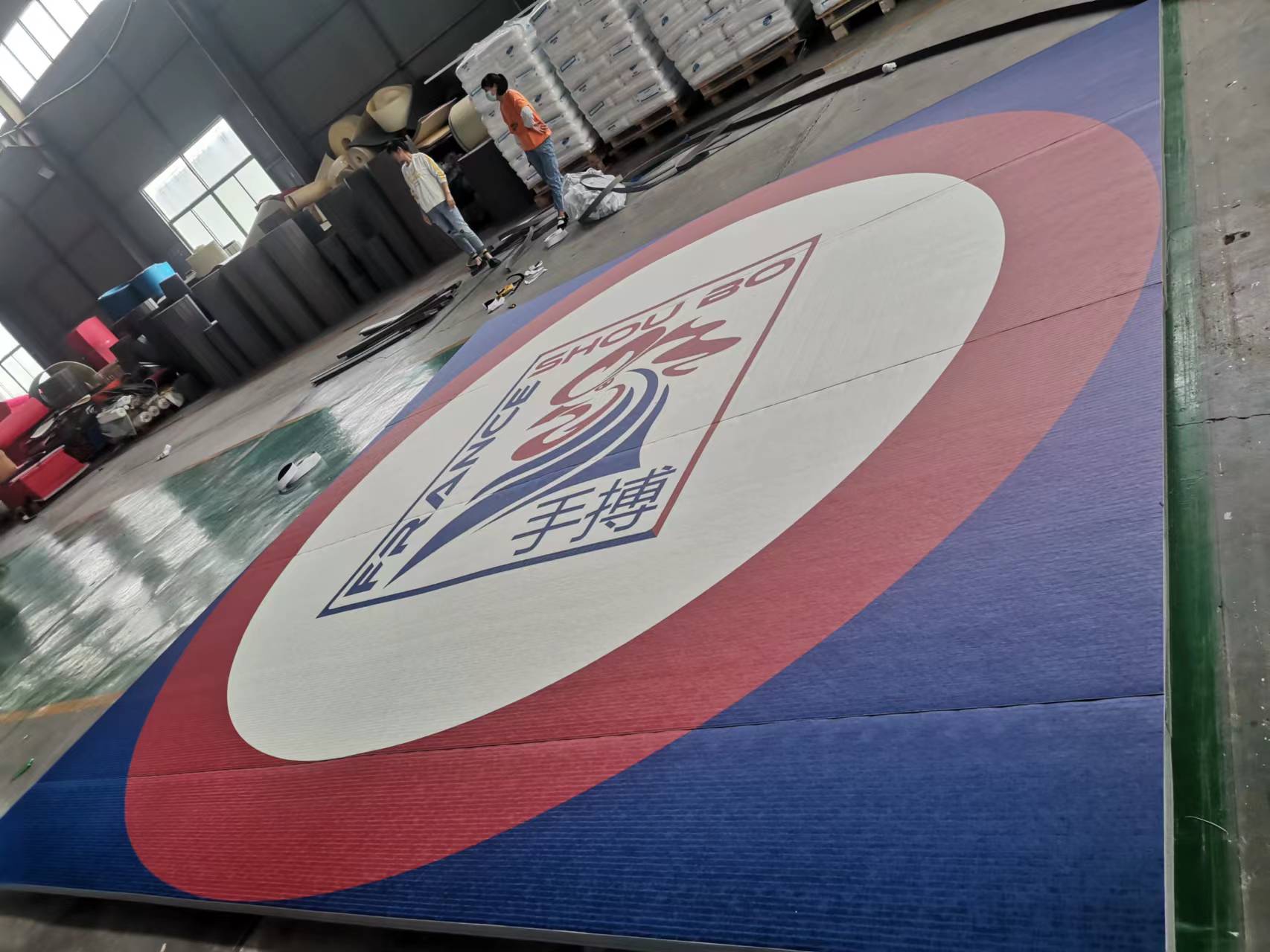 Mat surface close-up