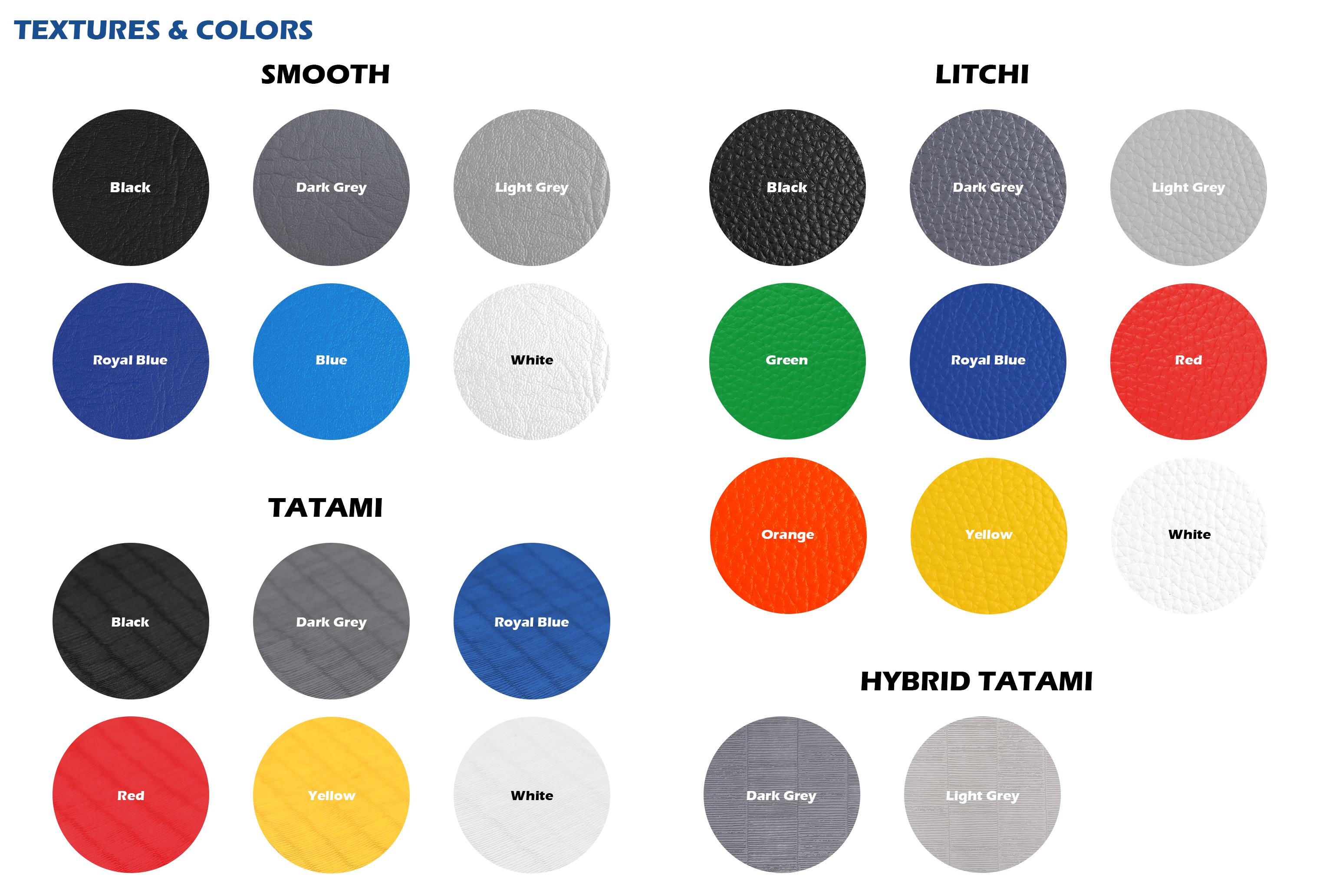 Roll Mat Colors and Textures