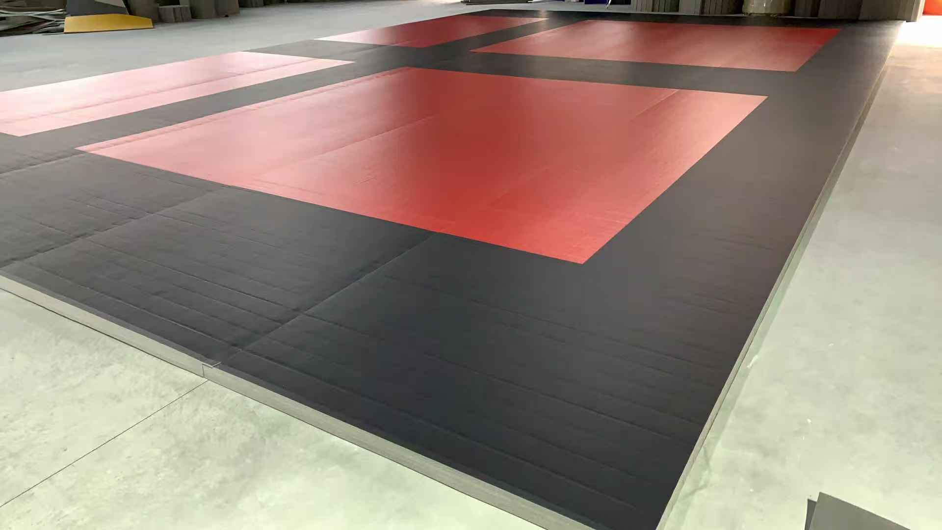 Wall padding mat with JJ4L logo for martial arts gym flooring safety