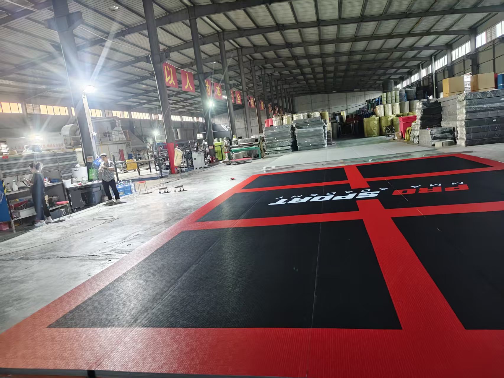 ProSport MMA Academy custom roll-out mat ready for shipment