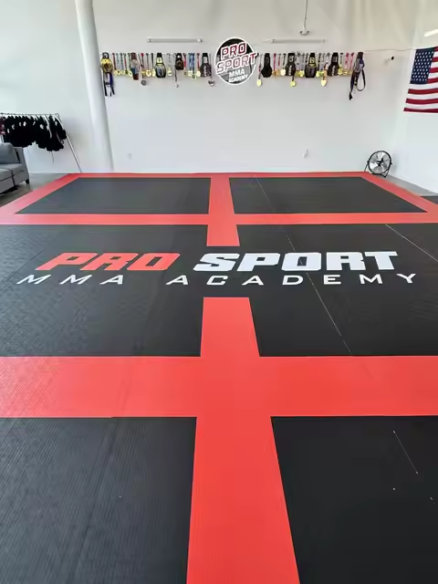 ProSport MMA Academy completed mat installation overview