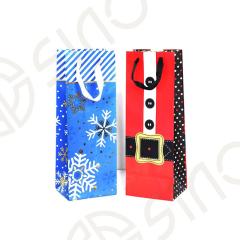 Holiday Spirits Wine & Bottle Gift Bag