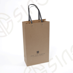 Brown Paper Bags with Eyelet Punching