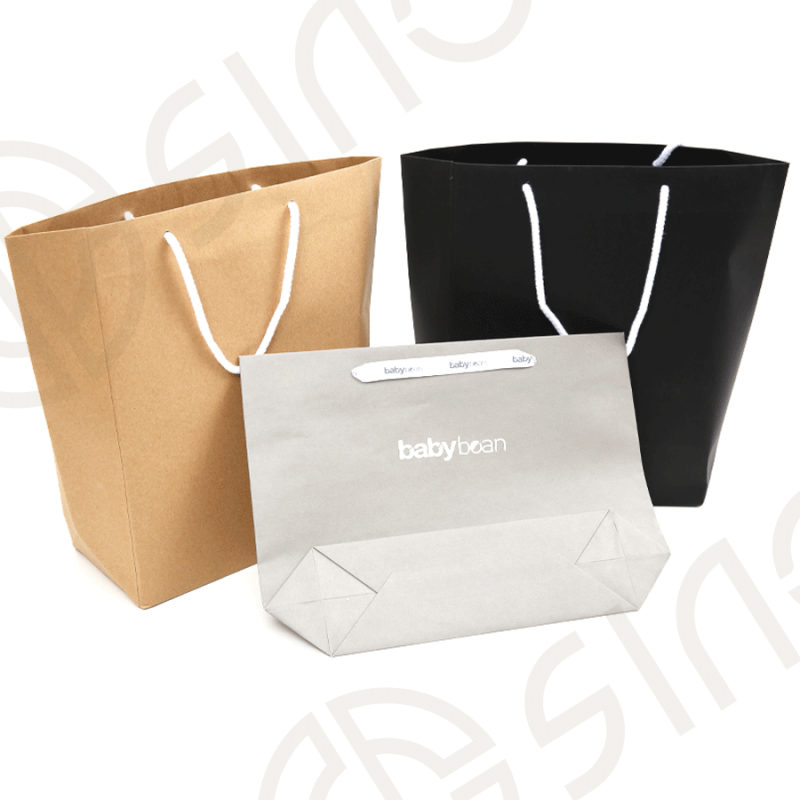 Custom Recycled tobe bag with Grosgrain Handle