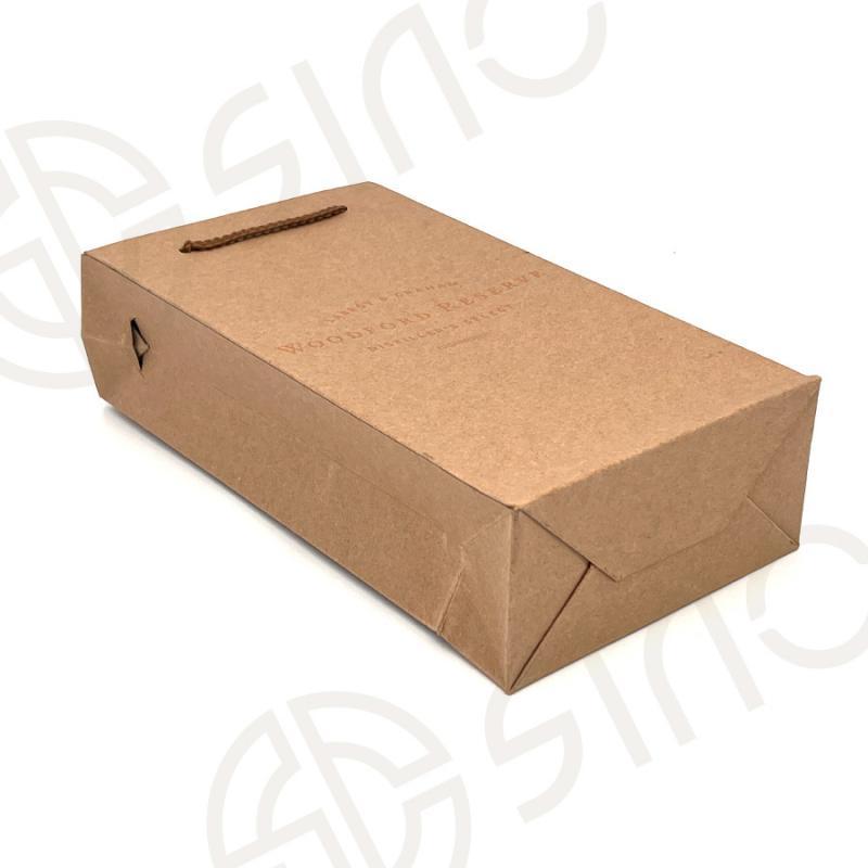 Woodford Reserve recyclable brwon paper bag