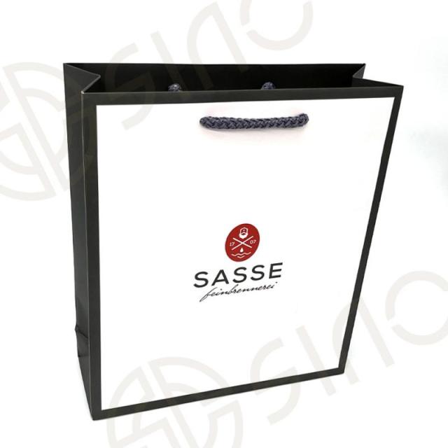 4 bottlbes matte paper bag with handle