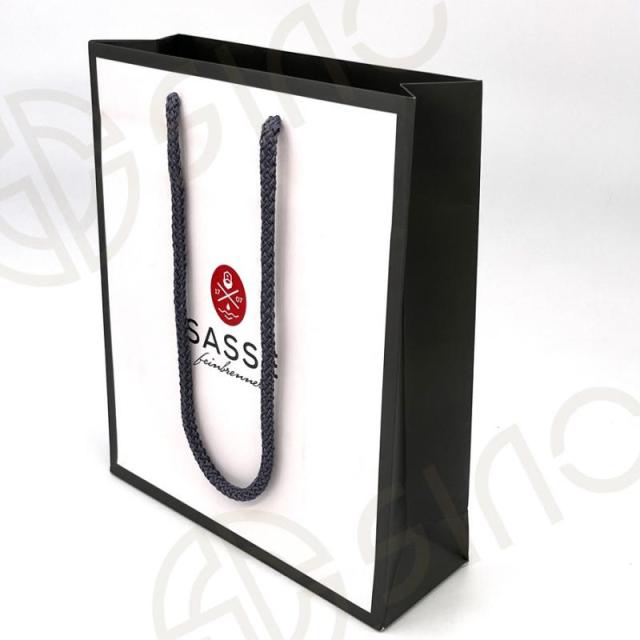 4 bottlbes matte paper bag with handle